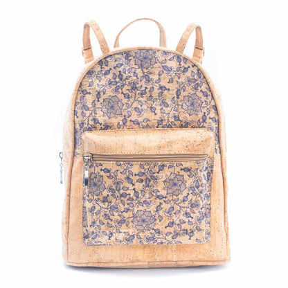 A Natural and Fashionable Blend: Women's Printed Cork Backpack