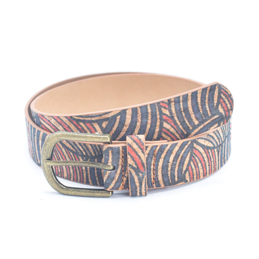 Women's Printed Cork cork belt