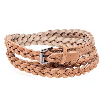 Vegan Braided Cork Belt