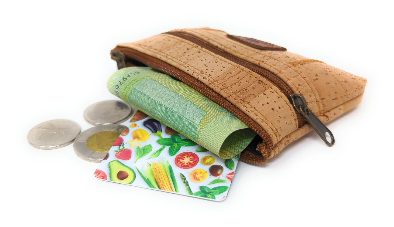 Cork coin pouch