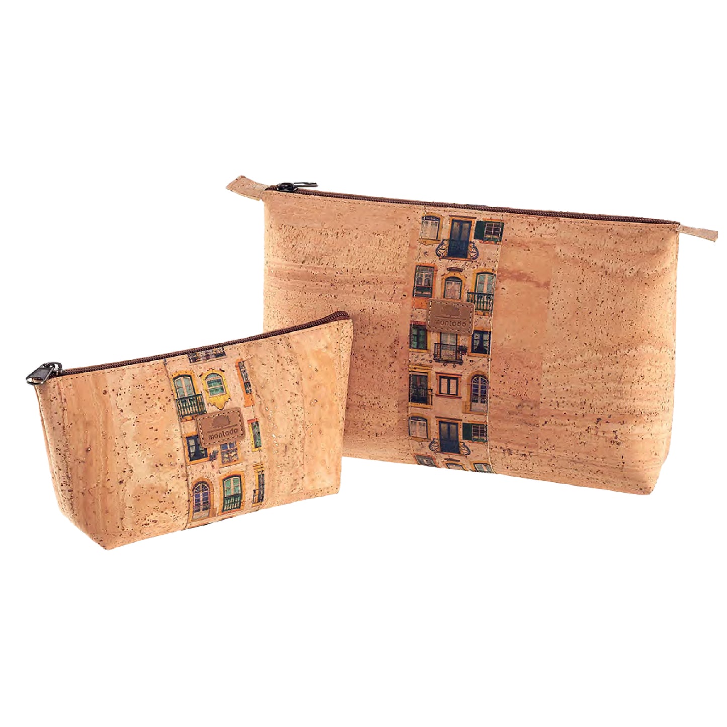 Cork cosmetic zip purse