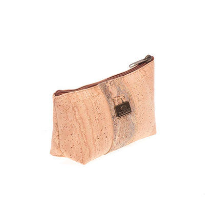 Cork cosmetic zip purse