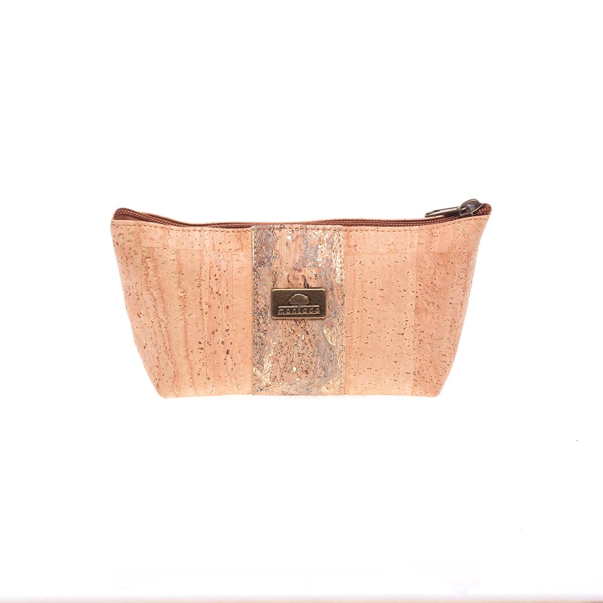 Cork cosmetic zip purse