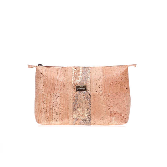 Cork cosmetic zip purse