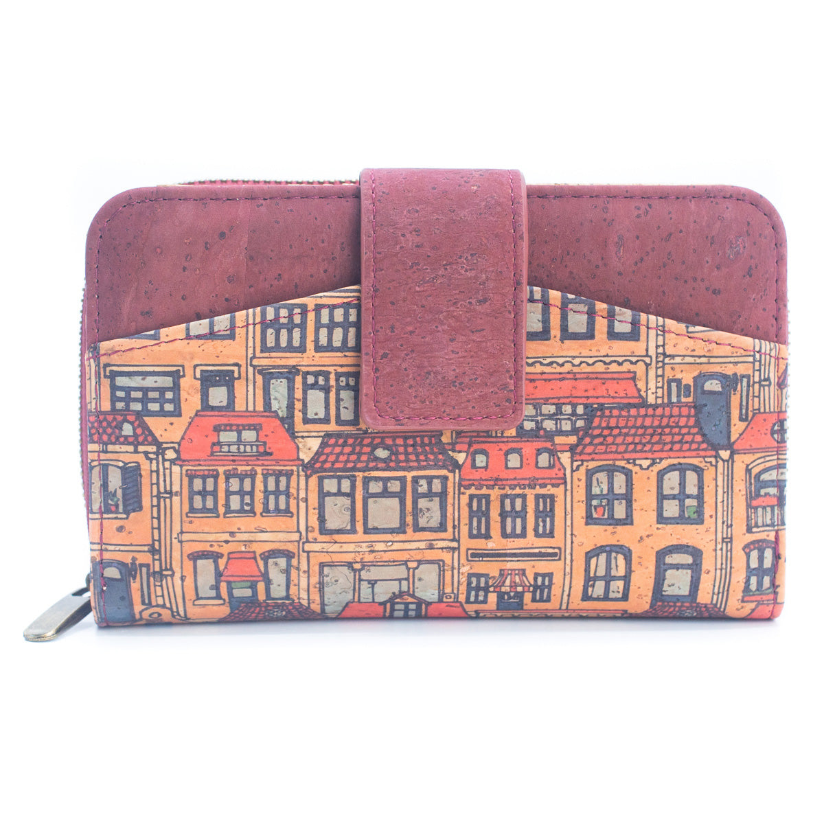 Natural Cork Printed Cardholder Wallet for Women