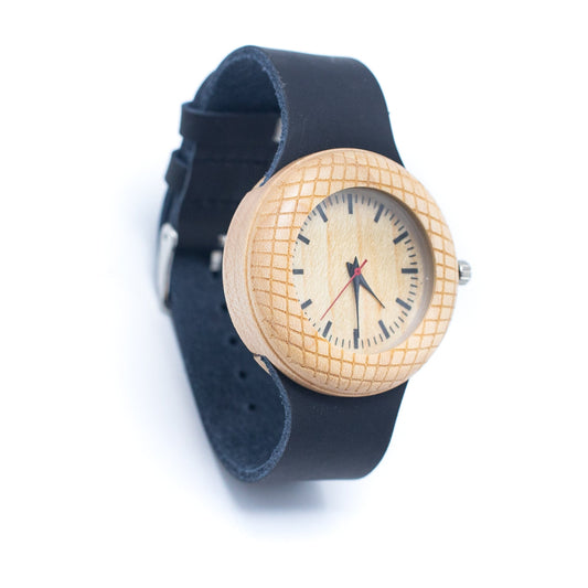 Wood Watch Eco women Watch Eco Natural Leather Strap