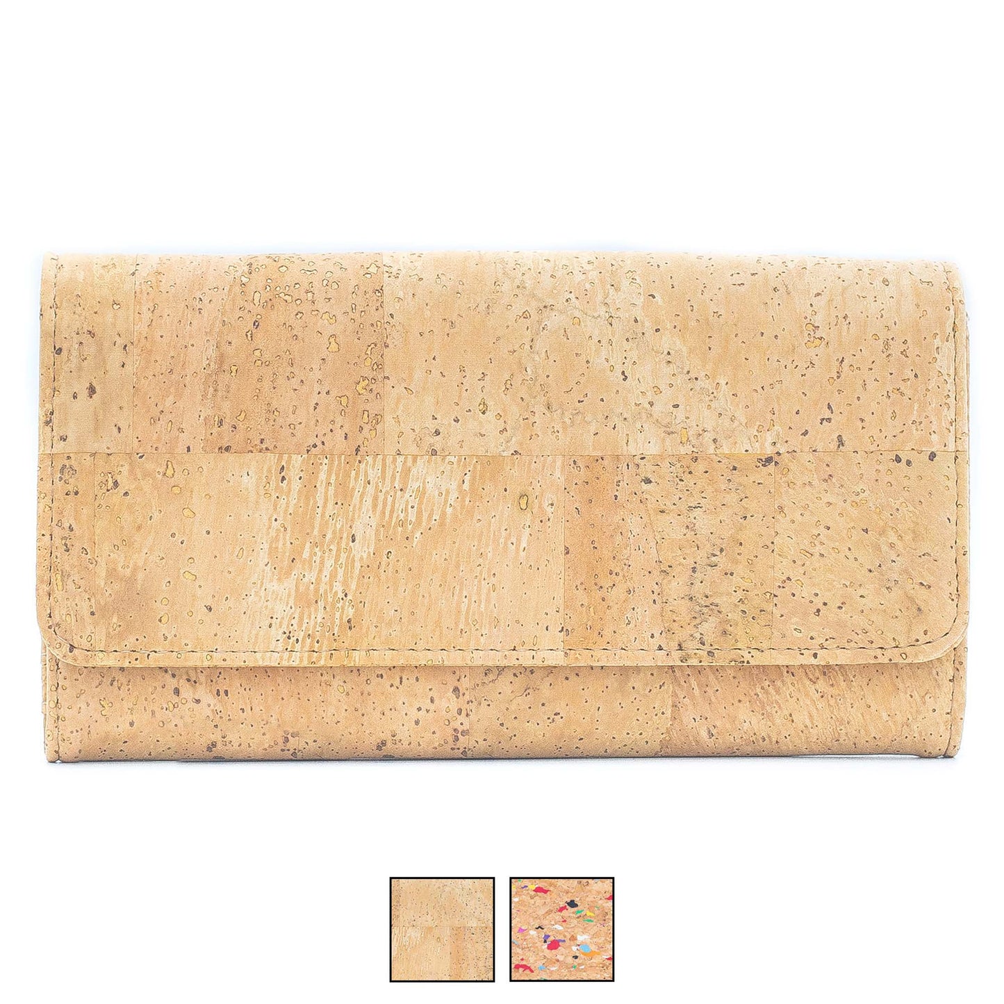 Lux cork bifold smart vegan women's wallet