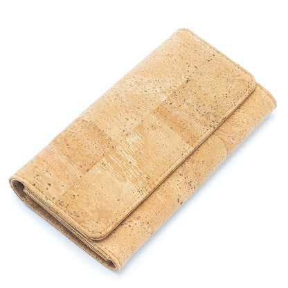 Lux cork bifold smart vegan women's wallet