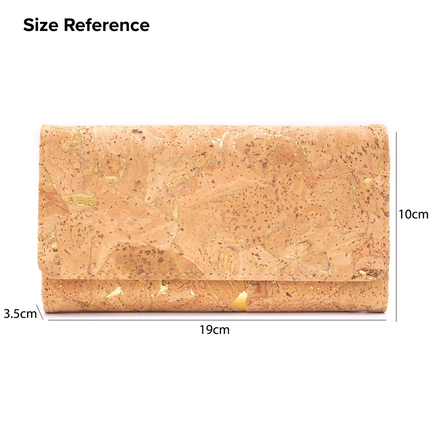 Lux cork bifold smart vegan women's wallet