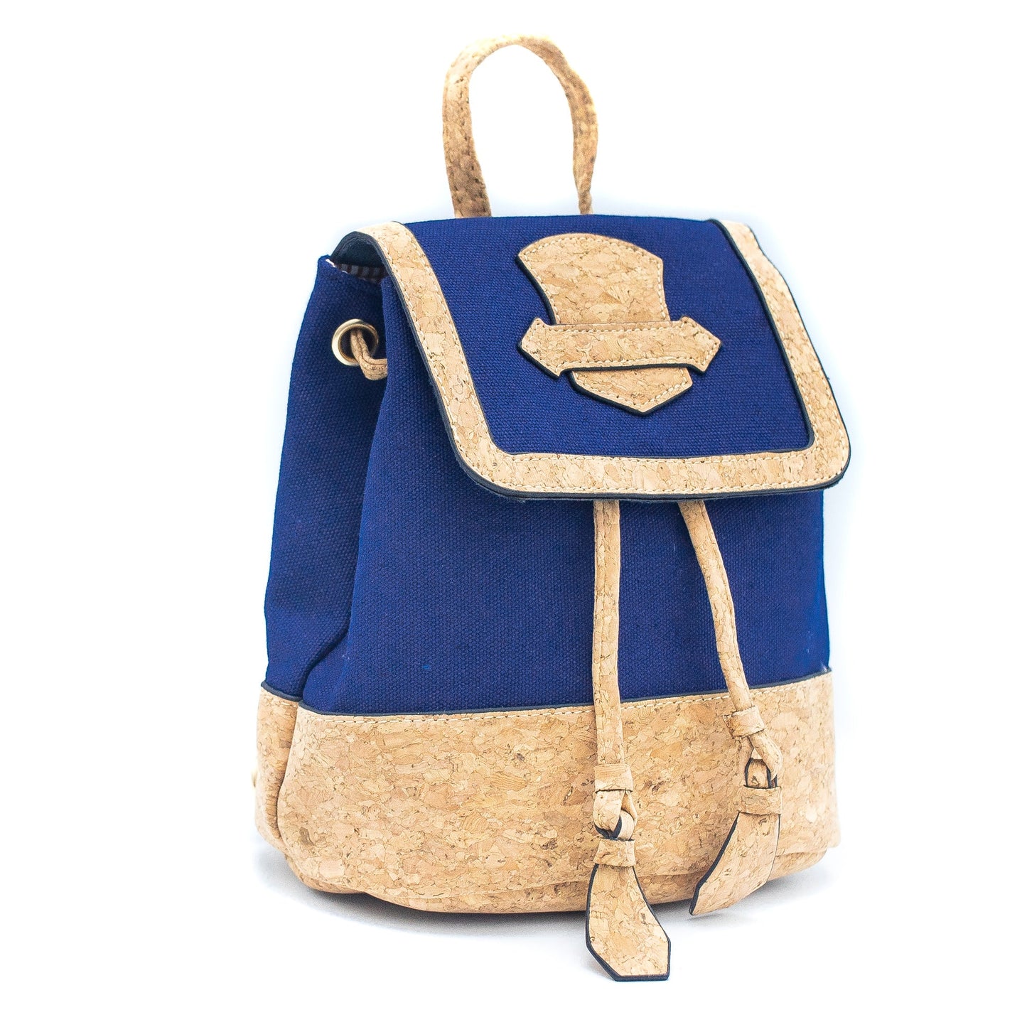 Azure Chic Cork and Cotton Backpack