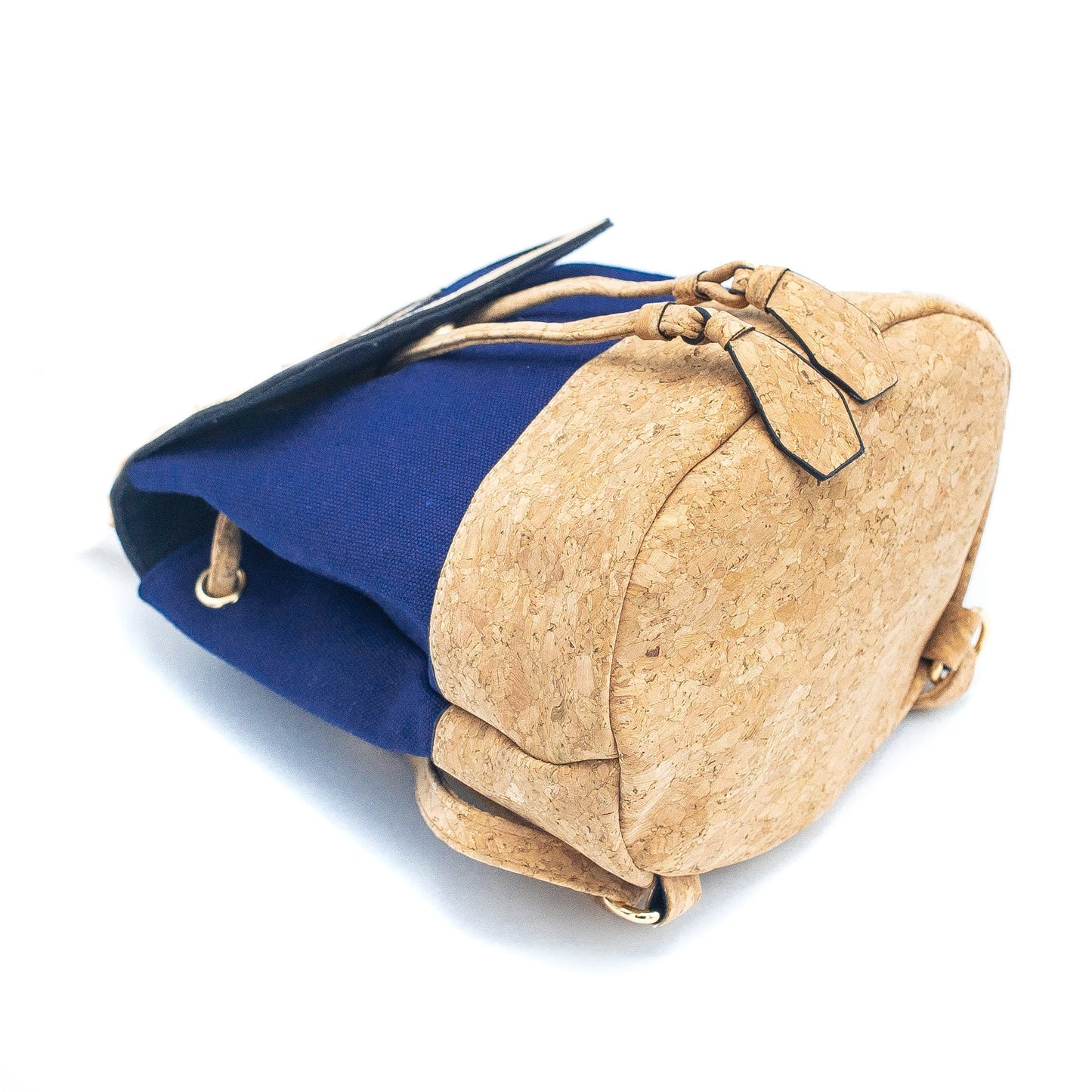 Azure Chic Cork and Cotton Backpack