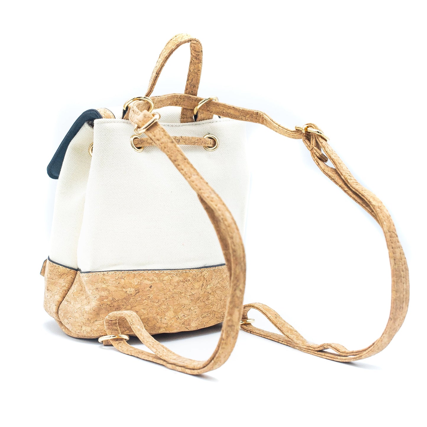 Azure Chic Cork and Cotton Backpack