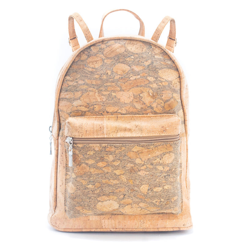 A Natural and Fashionable Blend: Women's Printed Cork Backpack