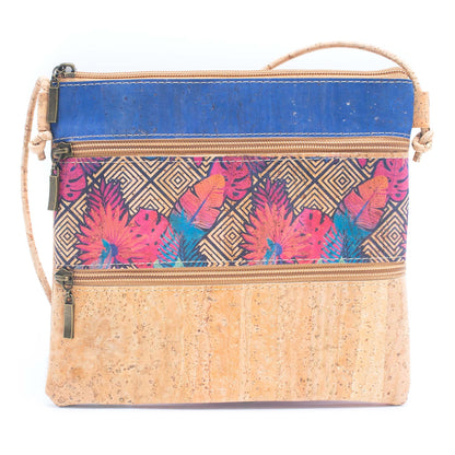 Cork Pattern stitching ladies cork crossbody bag