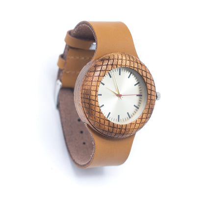 Wood Watch Eco women Watch Eco Natural Leather Strap