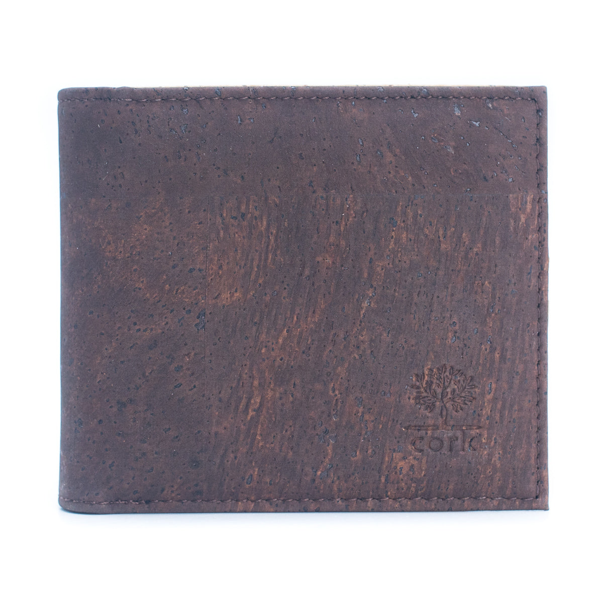 Brown Cork Men's Wallet with Box Packaging