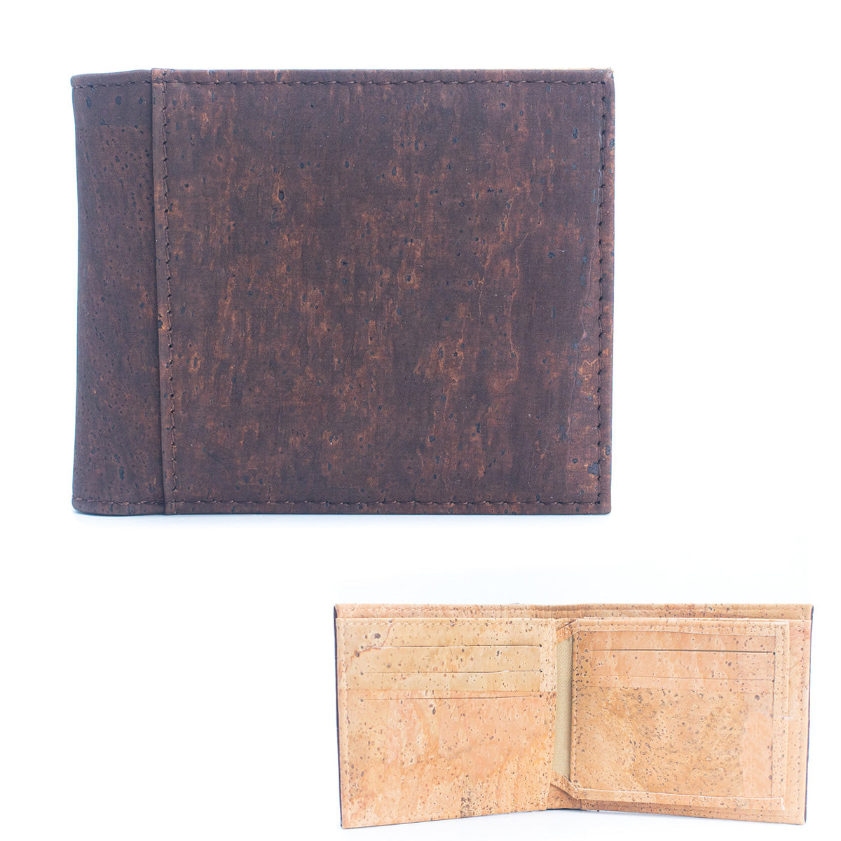 Brown Cork Men's Cardholder Wallet