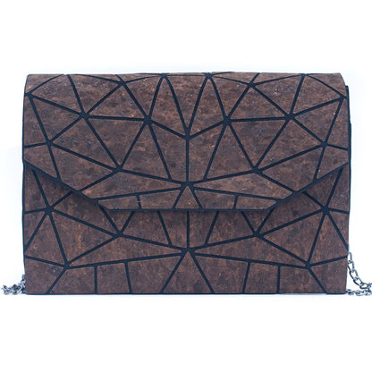 Cork Geometric Chain Crossbody cork Bag