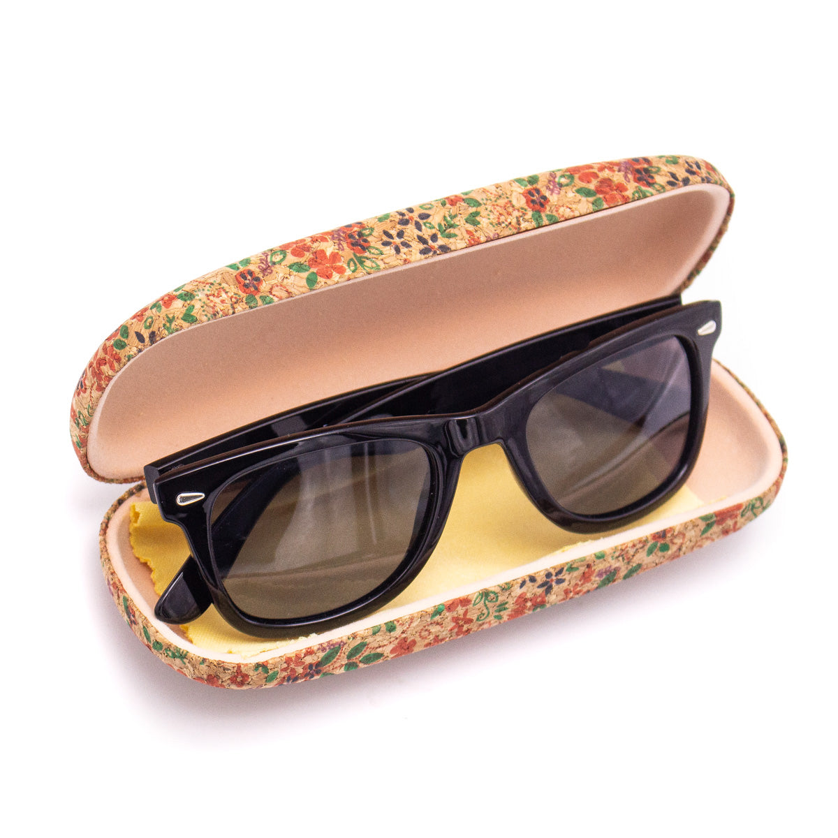 Cork hard case for sunglasses / reading glasses