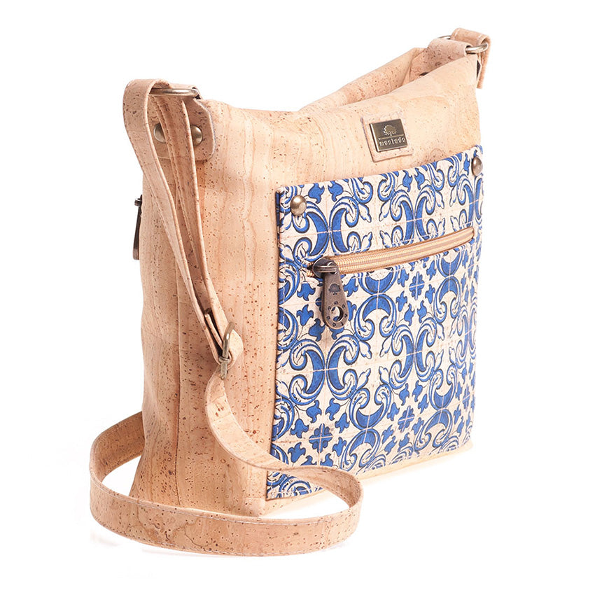 Cork crossbody bag «Azulejos»