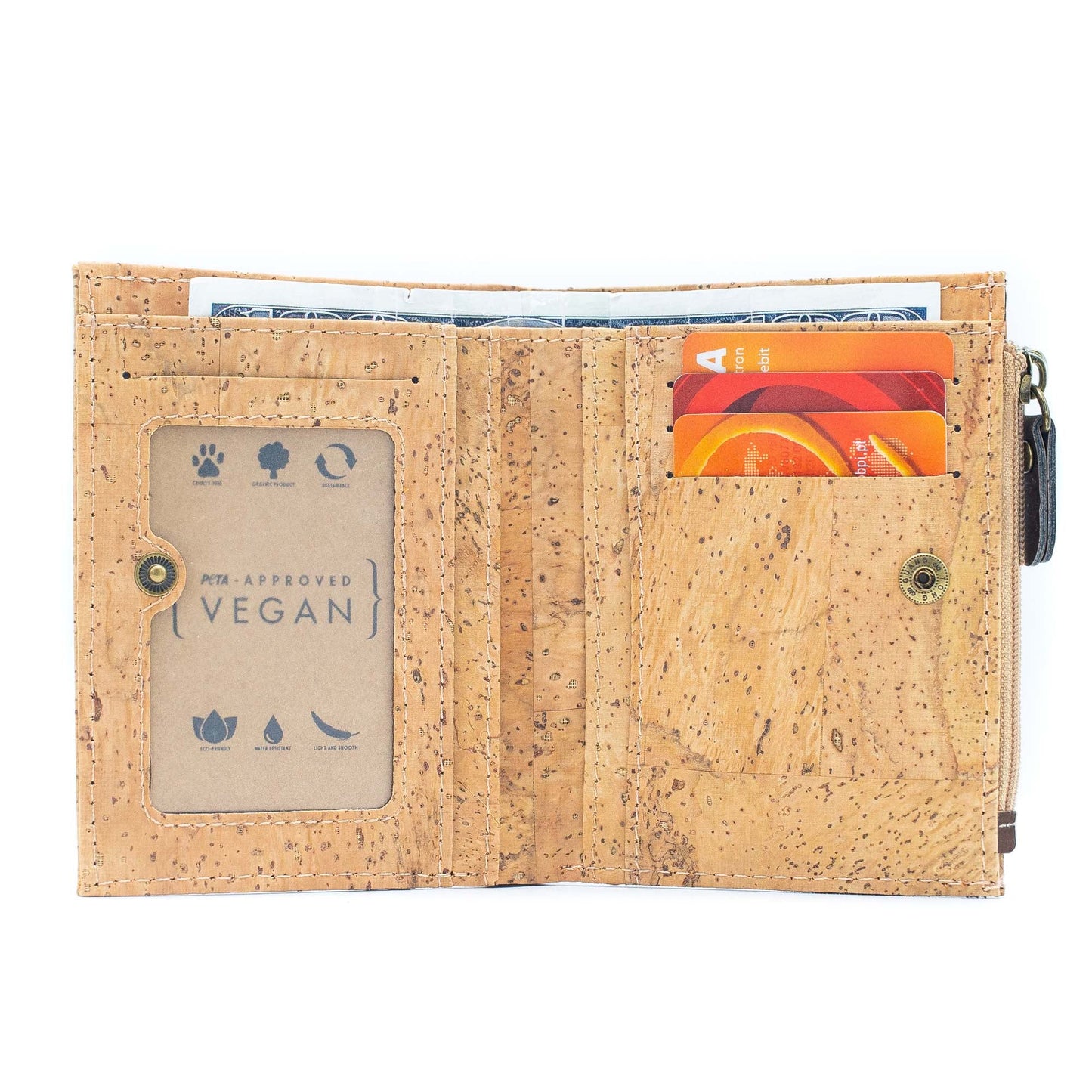 Classic Brown Cork Bifold wallet