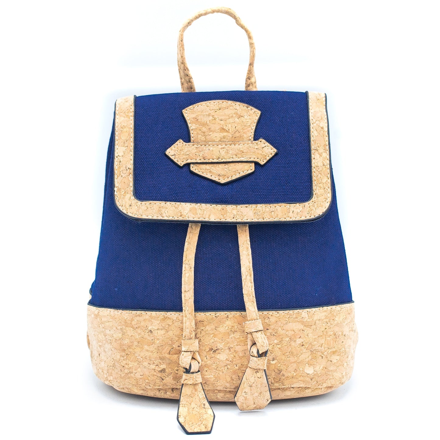 Azure Chic Cork and Cotton Backpack