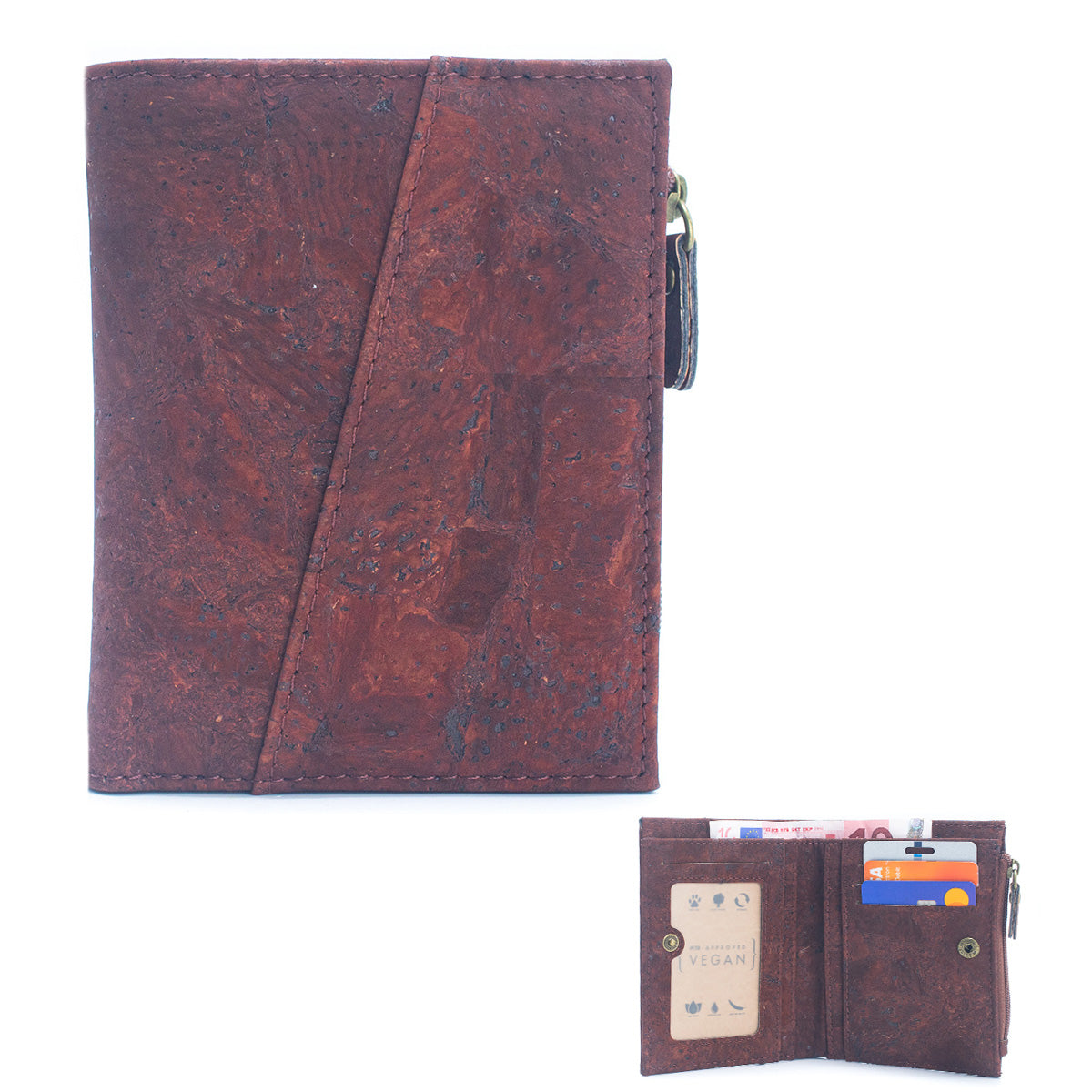 Classic Brown Cork Bifold wallet