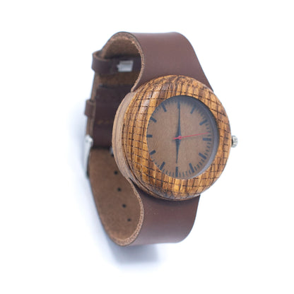 Wood Watch Eco women Watch Eco Natural Leather Strap