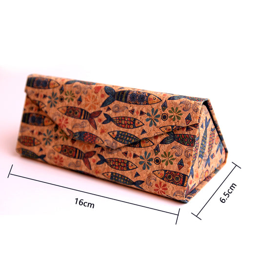 Cork eyeglasses case