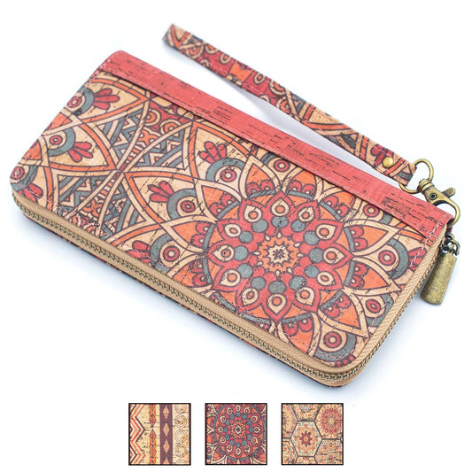 Ethnic Havana pattern- Vegan Cork Wallet