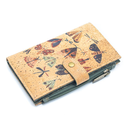 Flowers and Butterflies Cork Wallet