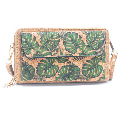 Front pocket Cork Crossbody Wallet mobile phone bag