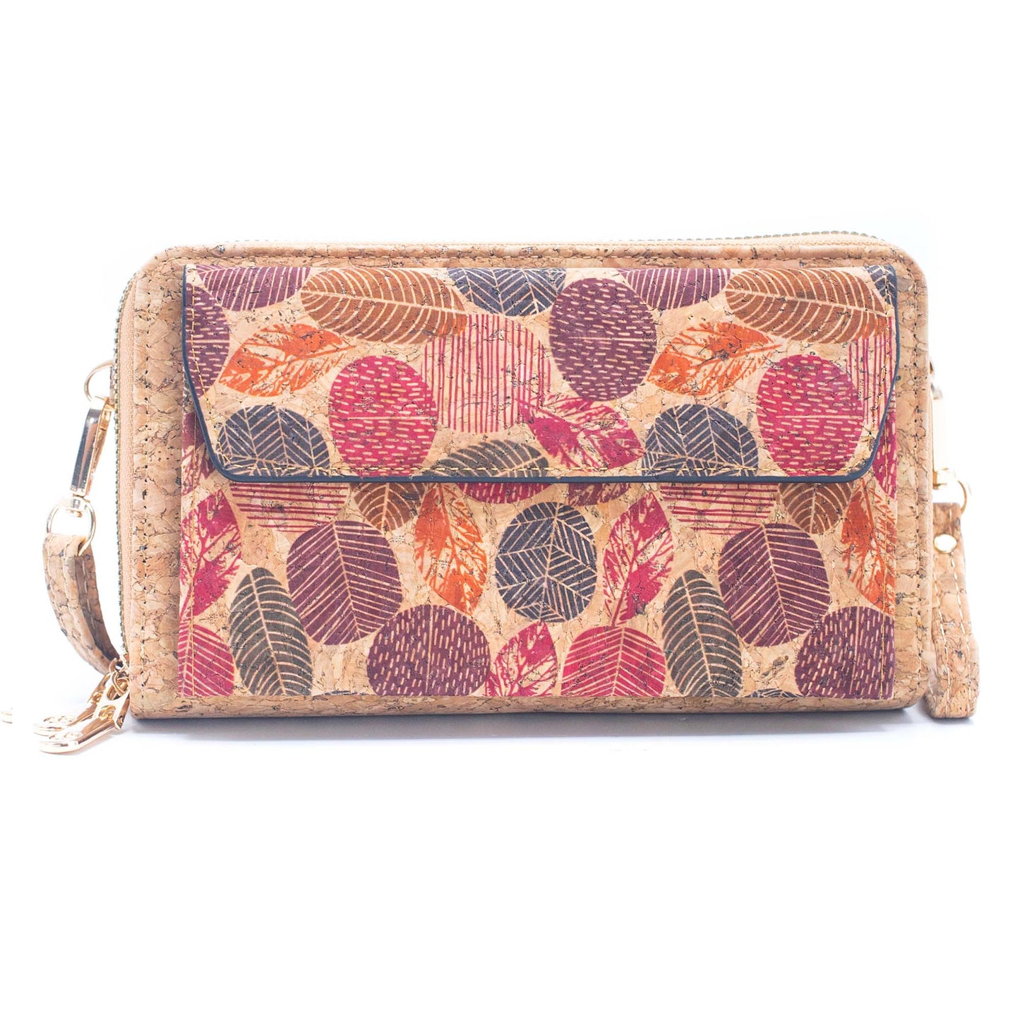 Front pocket Cork Crossbody Wallet mobile phone bag