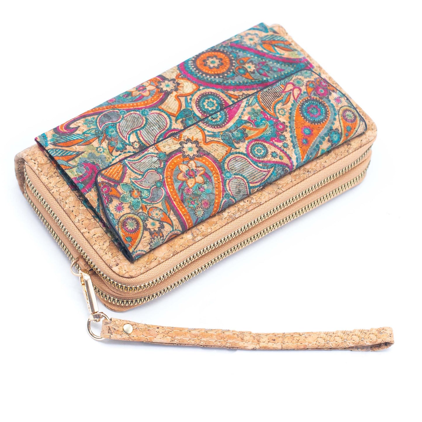 Front pocket Cork Crossbody Wallet mobile phone bag