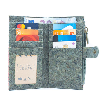 Flowers and Butterflies Cork Wallet