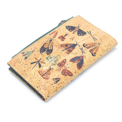 Flowers and Butterflies Cork Wallet