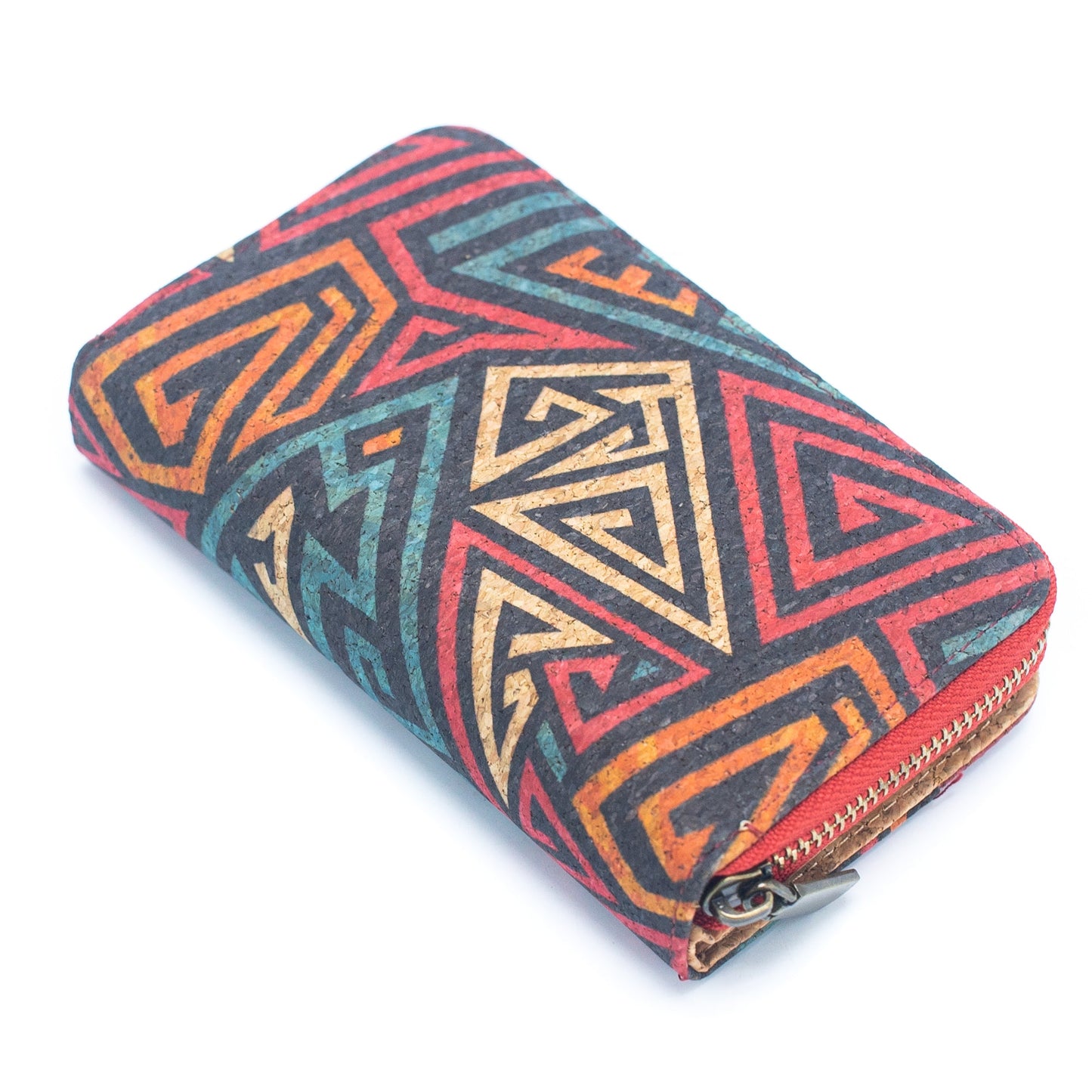 All cork women card wallet Colors cork Mini-Flap Printed Wallet