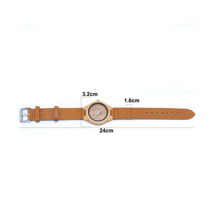 Designer Deer Vintage ladies watch Leather Strap Quartz Watch