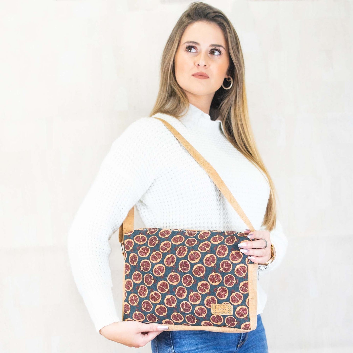 Glee Paneled Cork Sling bag