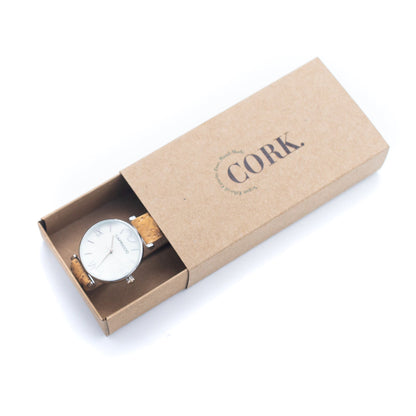 Natural Cork watch with Strap women Watch