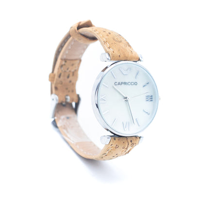 Natural Cork watch with Strap women Watch