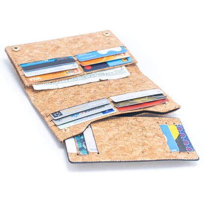 Natural Cork Women's Long Wallet and Cardholder Set with barcelos rooster