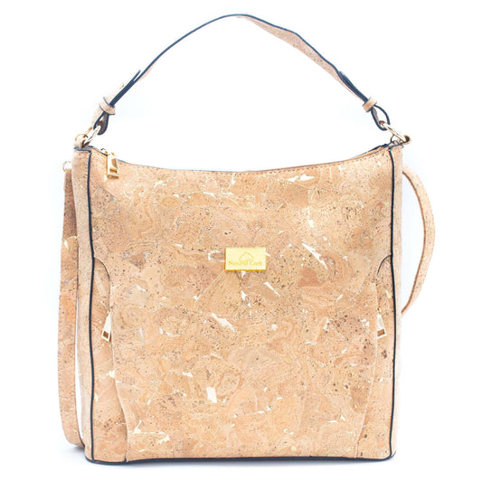 Natural cork Square Molten Gold Tote