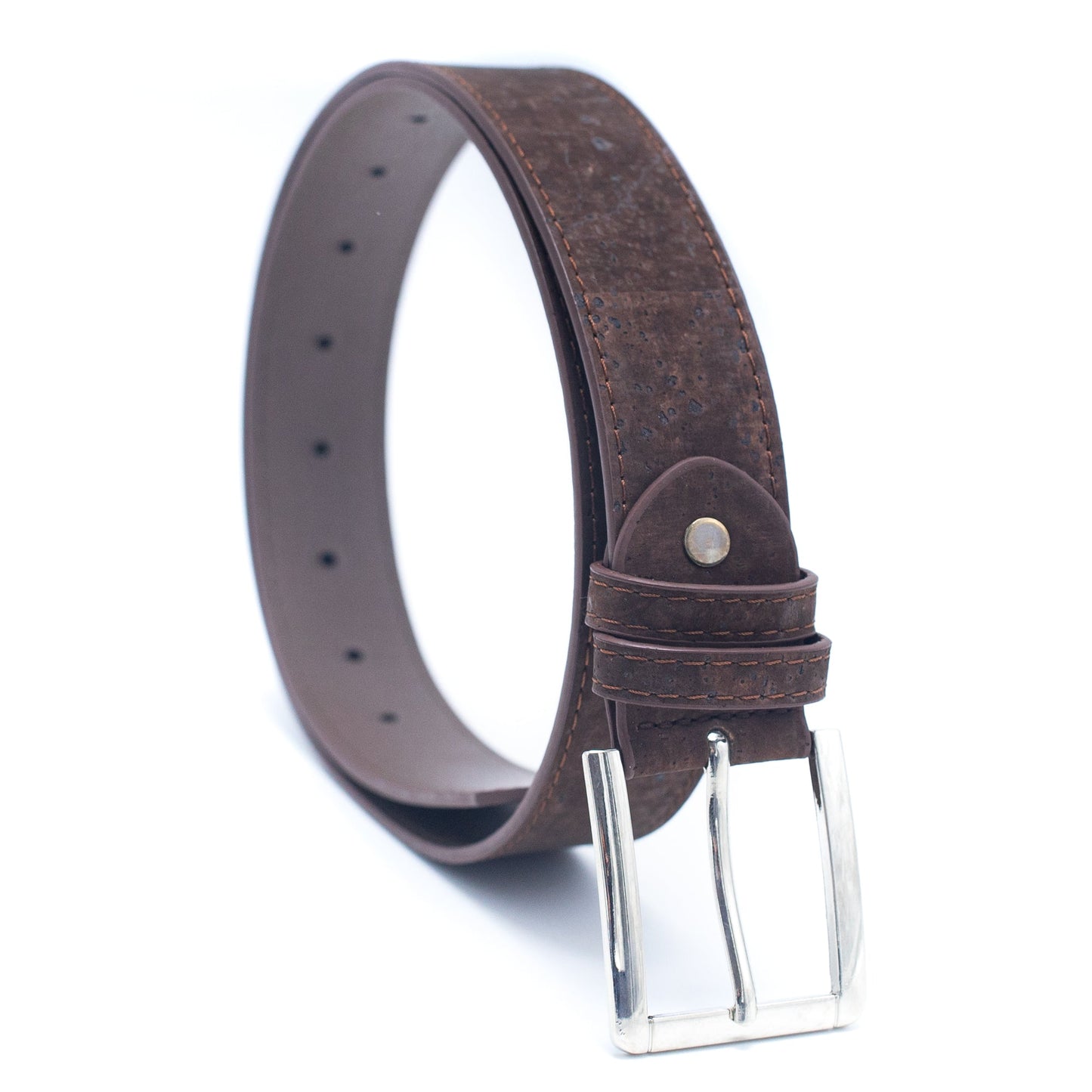 Cork men belt vegan belt mens natural leather belt