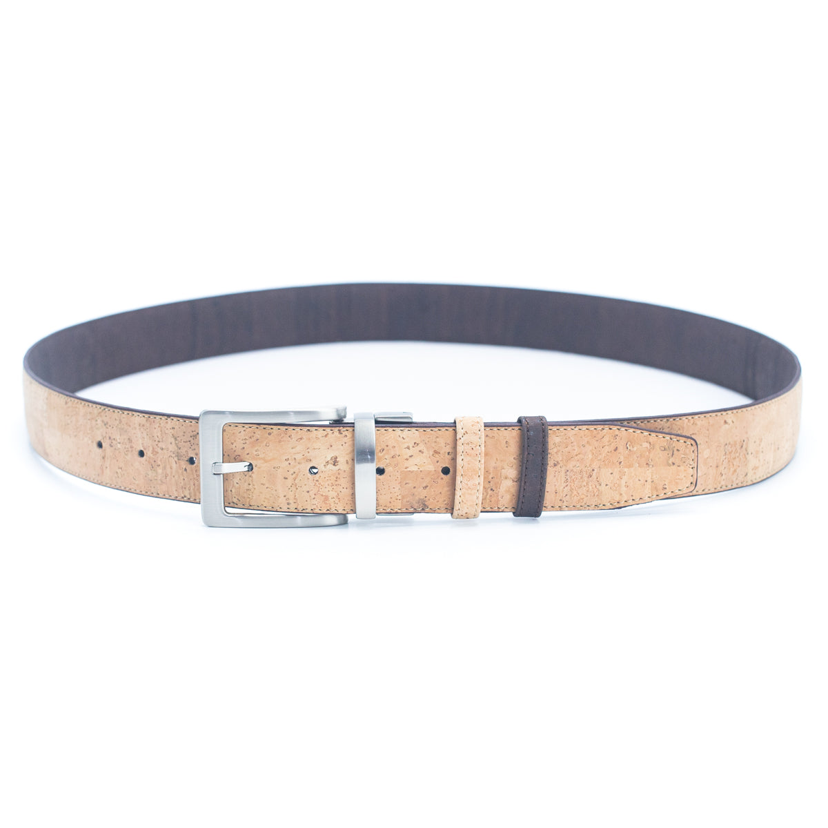 Men's Reversible Natural Cork Leather Belt