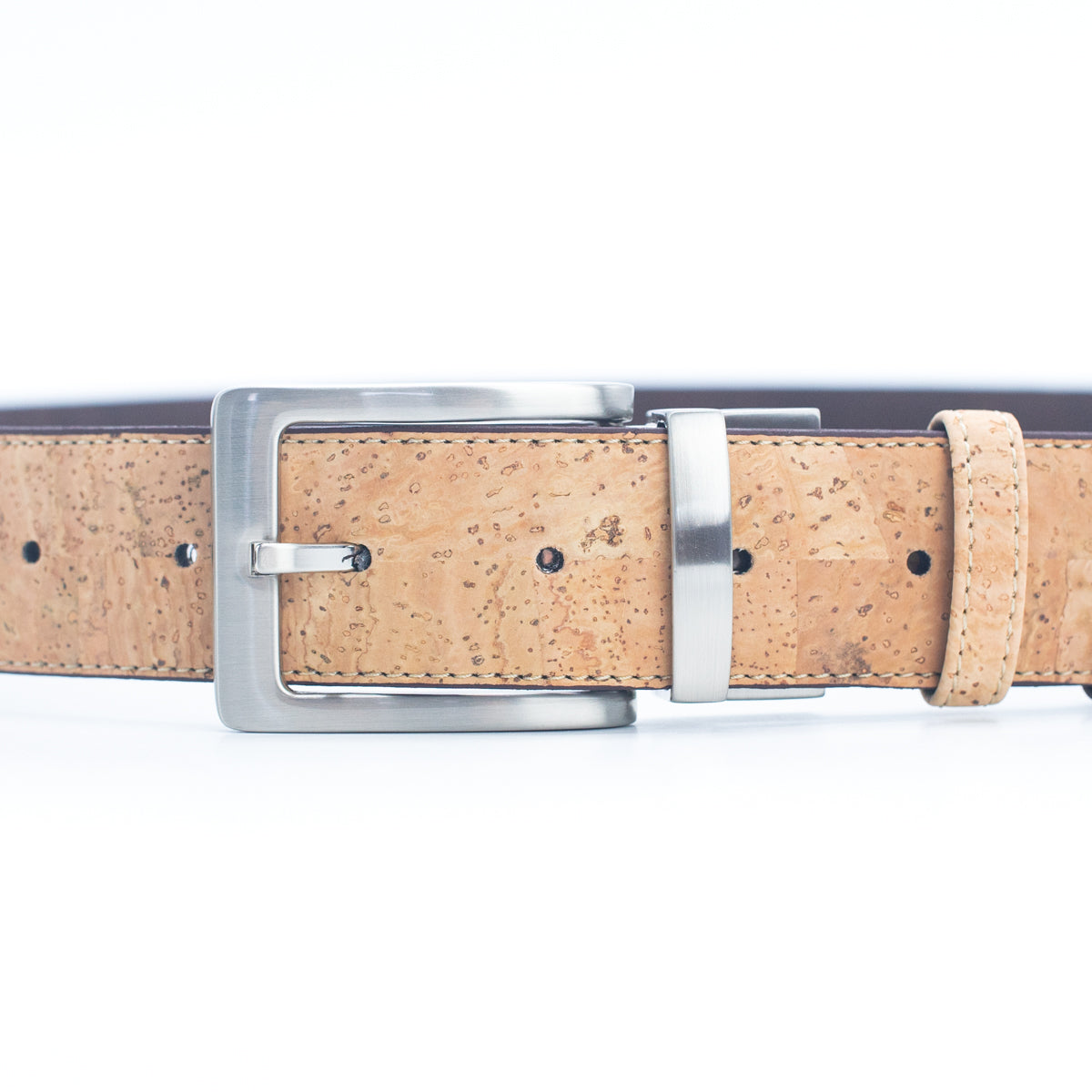 Men's Reversible Natural Cork Leather Belt