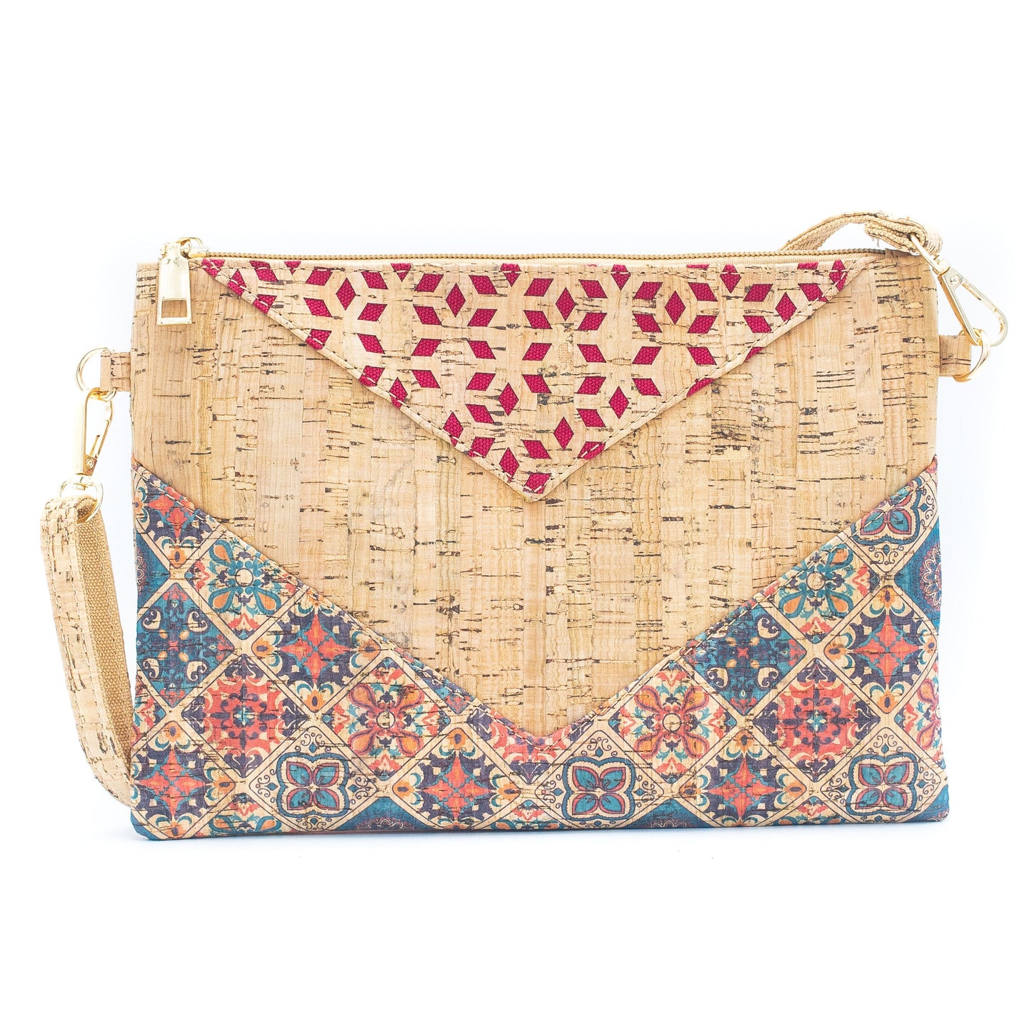 Qen Arrow Printed Cork Sling Bag