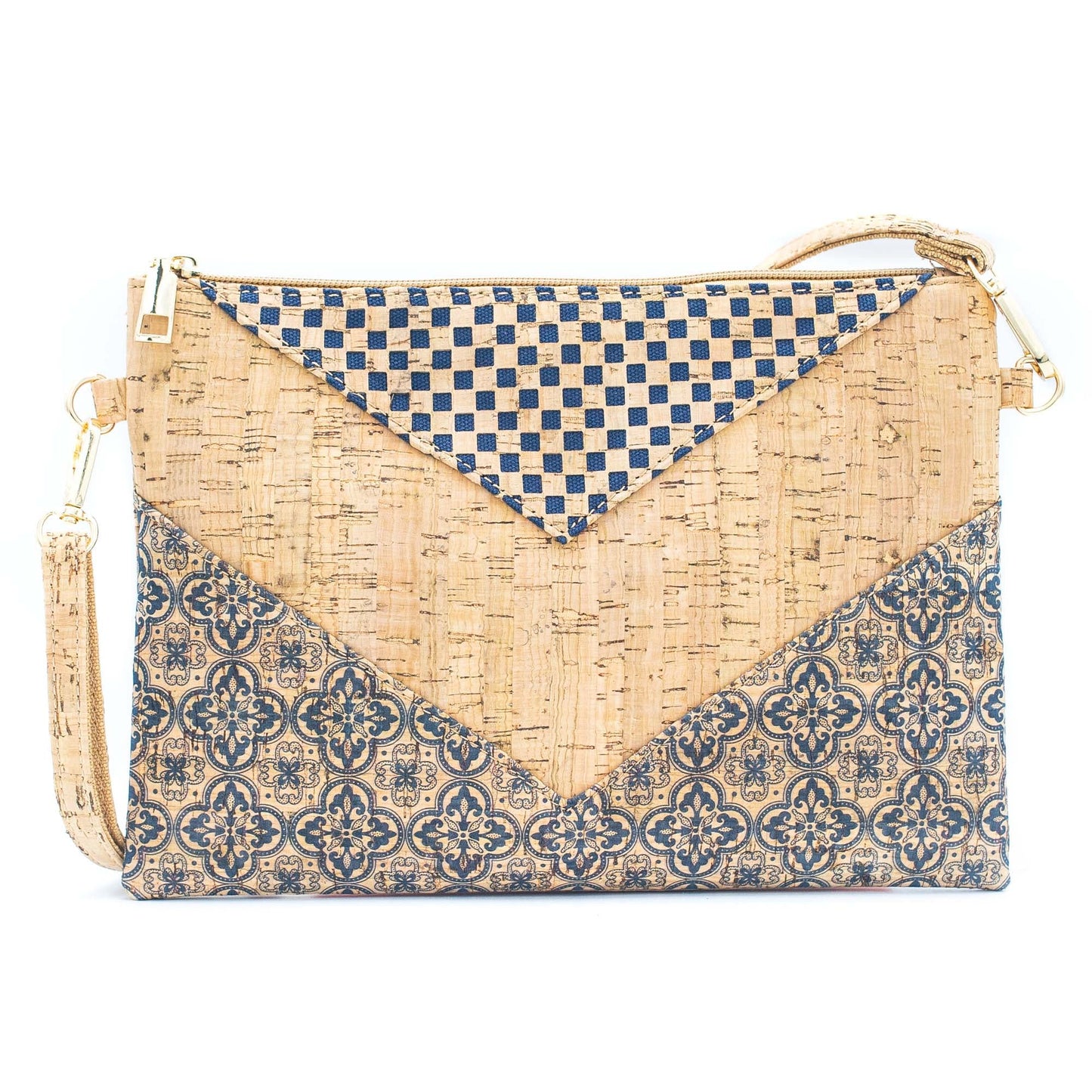 Qen Arrow Printed Cork Sling Bag