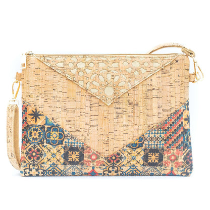 Qen Arrow Printed Cork Sling Bag