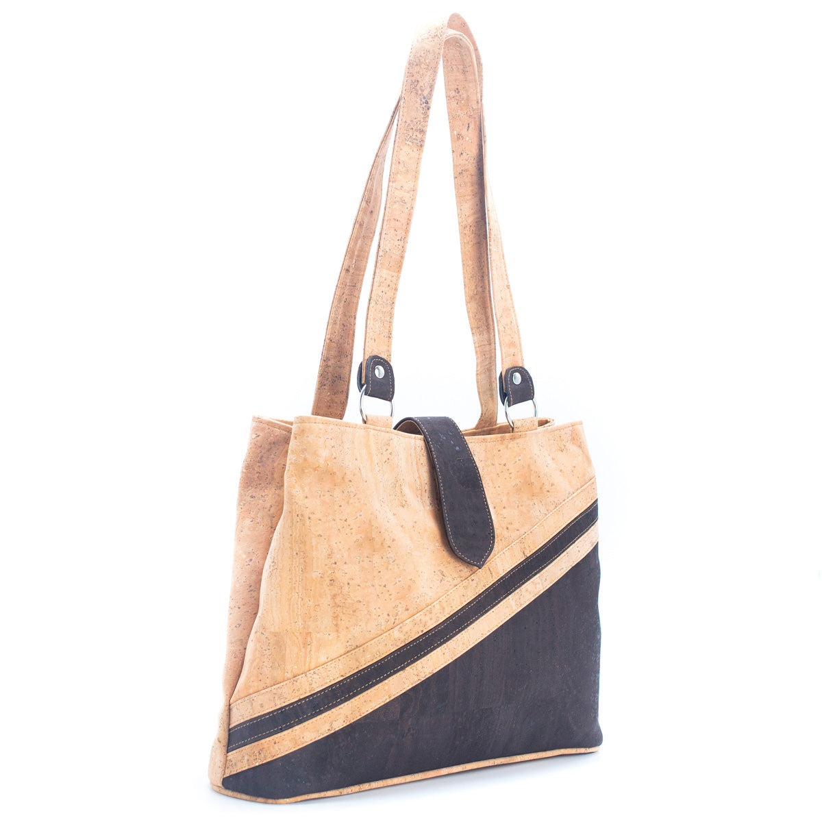 Natural Cork and Brown Cork Combo: Women's Cork Tote Bag